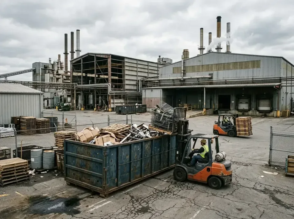 industrial-factory-scrap-conta-003 — frequently asked questions, Cheap Roll-off Dumpster Rentals in Portage, WI